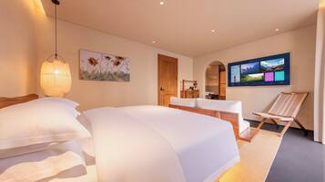 Deluxe Double Room, Hill View | Premium bedding, minibar, desk, laptop workspace