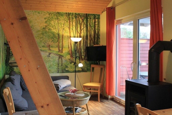 Smart TV, fireplace - Holiday home with lake view (Zaue)