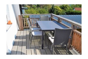 Outdoor dining - Holiday apartment with 1 bedroom (Gelting)