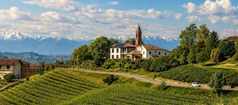 Villa Irene Langhe - Red Suite, First Floor - View of the Monforte and Novello Vineyards