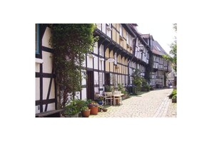 Outdoor dining - Holiday apartment with 1 bedroom (Detmold)