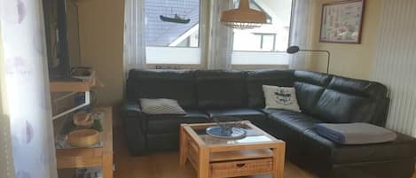 Smart TV, DVD player, books, stereo