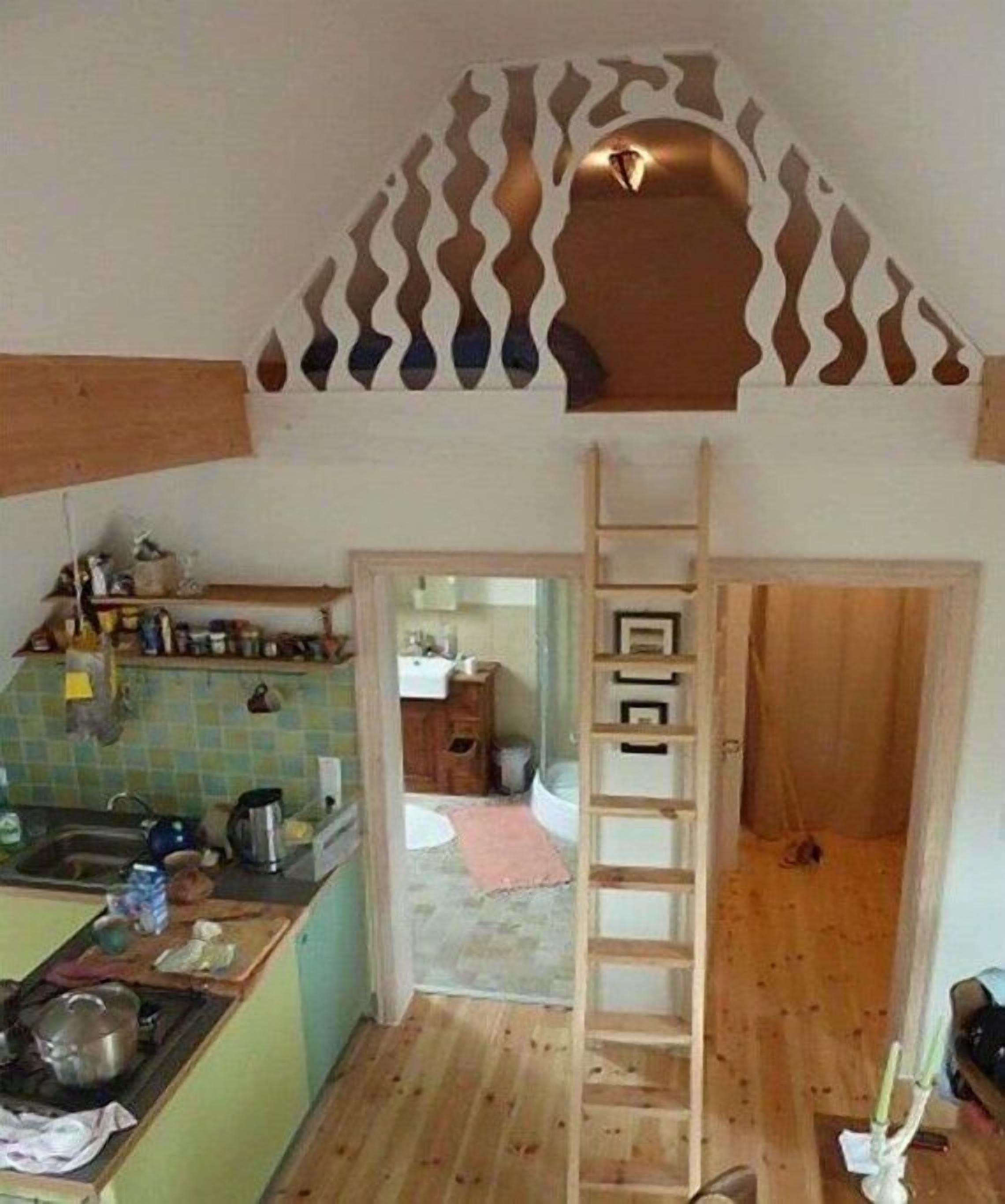 Desk, iron/ironing board