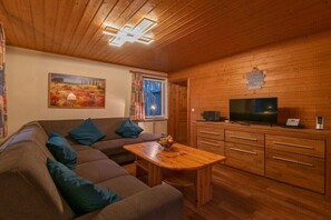 Smart-TV, DVD-spiller og bøker