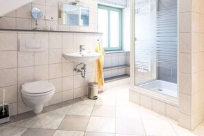 Een douche, een haardroger