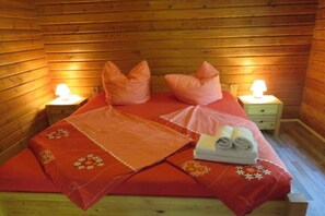 Iron/ironing board, free WiFi, bed sheets - Heide log cabin "Am Wald" (Neuenkirchen)