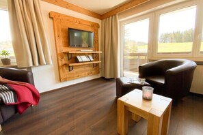 Smart TV, fireplace, DVD player, stereo - Holiday apartment with 2 bedrooms (Jungholz)