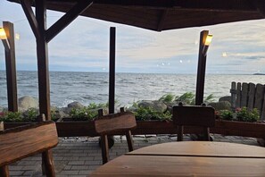 Outdoor dining - Holiday home in Kamminke with sauna (Kamminke)