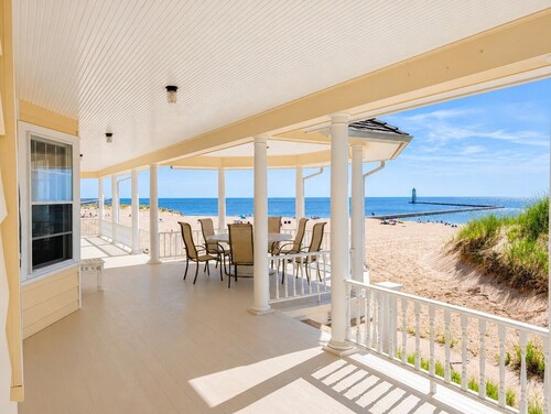 NEW!  The Frankfort Beach House - Spectacular Lakefront Home on Frankfort Beach and Lake Michigan!