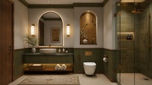 Deluxe Double Room, Balcony, City View | Bathroom - Pristine Living at Tokyo Riverside PIK2 (Daerah Khusus Ibukota Jakarta)