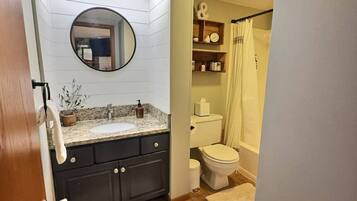 Hair dryer, towels