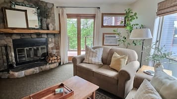 TV, fireplace, DVD player, ping pong