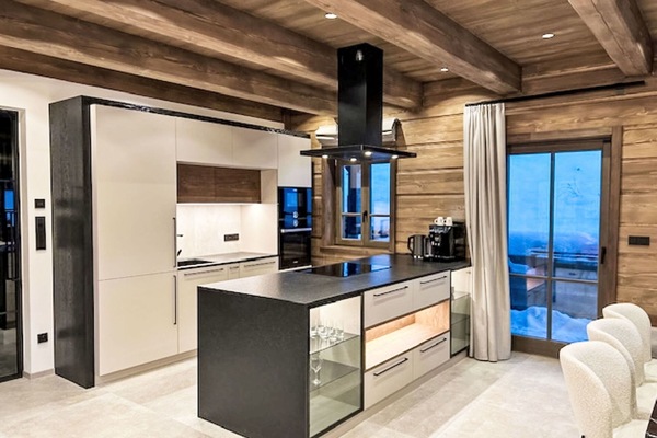 Meubles, Design Intérieur, Cuisine, Sol, Sol, Bois, Plafond, Parquet, Comptoir, Chaise