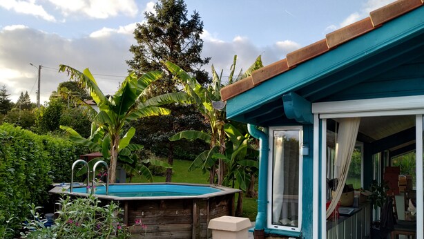 Unclassified image, 1 of 17, button - Basque villa in the countryside. Patio with a beautiful view + above-ground pool (Ustaritz)
