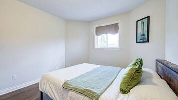 Desk, iron/ironing board, travel cot, free WiFi