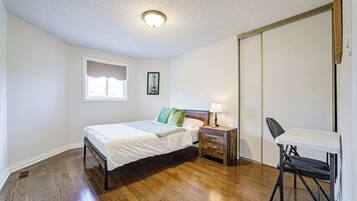 Desk, iron/ironing board, travel crib, free WiFi