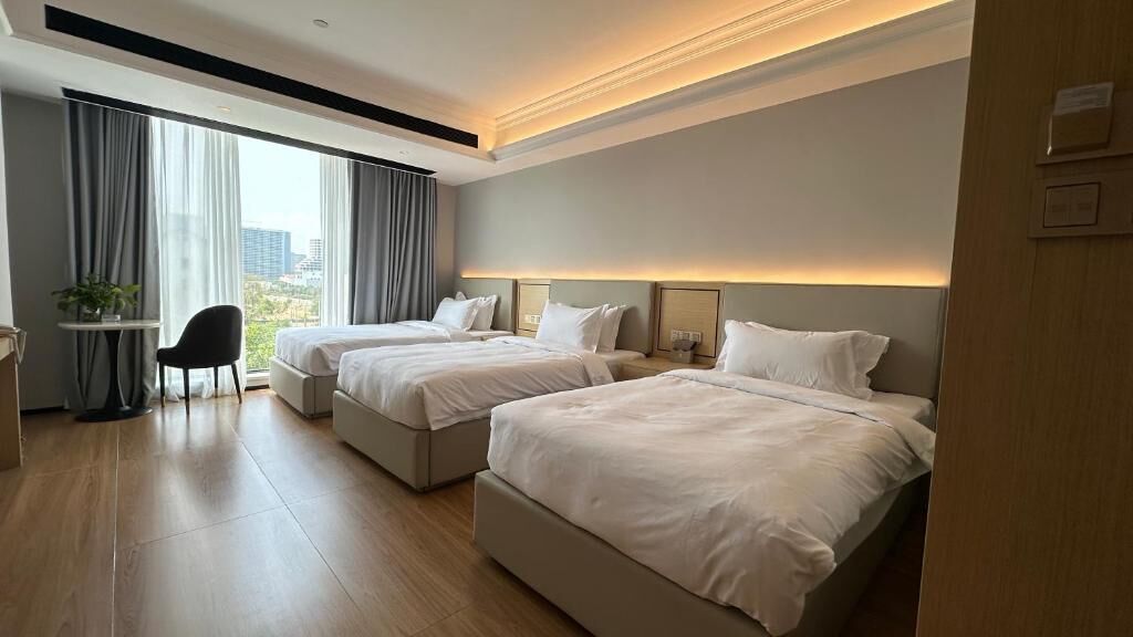 Tripla Deluxe, vista mare | Insonorizzazione, ferro/asse da stiro, Wi-Fi gratuito