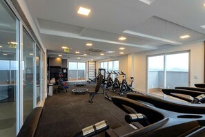 Fitness facility - Modern apartment with sea view. (Vila Velha)