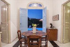 Dining - Beachfront, Pool, Chic- Live in Style: Pyrgo Villa (Ialisos)
