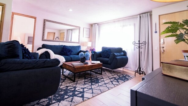 Living area - Casa Momento. Your Home Away from Home in Metepec for Business Trips and Extended Stays. (Metepec)