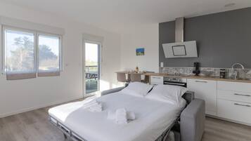 Apartment | 1 bedroom, iron/ironing board, bed sheets