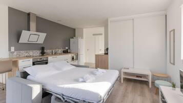 Apartment | 1 bedroom, iron/ironing board, bed sheets