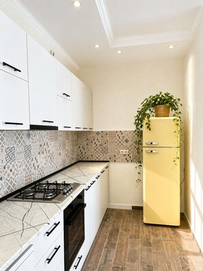 Private kitchen - Stylish 2BR Apt in Saburtalo | Bright & Cozy (T'bilisi)