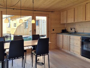 Fridge, oven, cookware/dishes/utensils - Ferienhäuser Stiva Pintga, Rabius, (Rabius), 72010B by Interhome (Cumpadials)