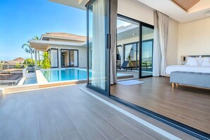 Vila superluxo, vista para o oceano | Terraço/pátio