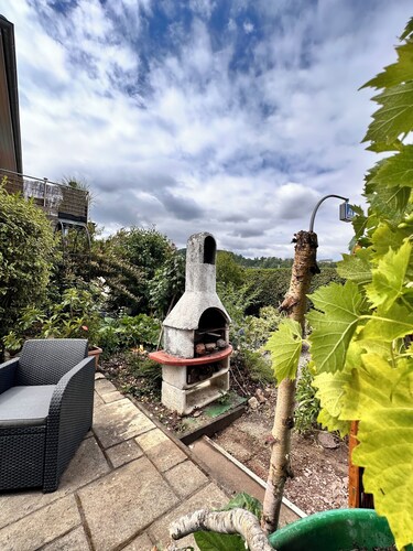 Apartment Bugblick, gemütliche Terrasse  mit Grill