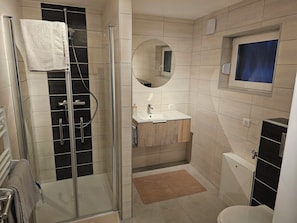 Shower, hair dryer, towels, toilet paper - 2-room vacation rental in central Alsace, near Europapark! (Witternheim)