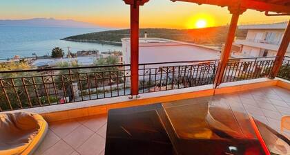 Spacious 4-bedroom house in serene Saranda with Sea Viewa