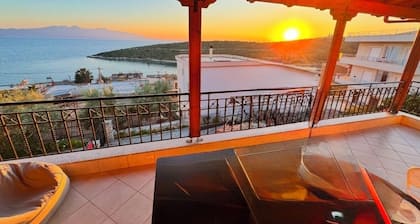 Spacious 4-bedroom house in serene Saranda with Sea Viewa