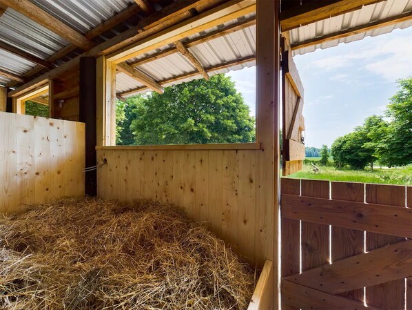 Property grounds - Sleeping in the Hay—An Adventure Vacation for the Family with a Campfire & a Starry Sky (Burow)