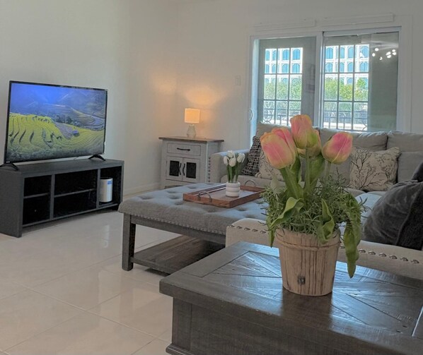 Smart TV - Cozy 2BR Condo in Houston Medical Center, Galleria, downtown Sleeps 4 (Houston)