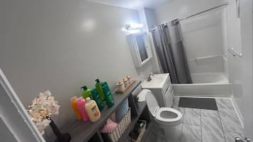 Towels, soap, toilet paper