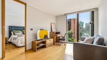 Standard Apartment | Blackout curtains, iron/ironing board, free WiFi