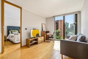Standard Apartment | Blackout curtains, iron/ironing board, free WiFi - Nest Collection El Golf (Las Condes)