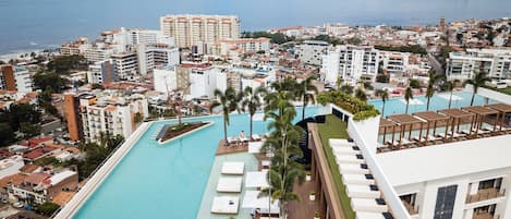 A heated pool