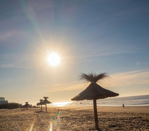 Beachfront apartment with an excellent view of the Atlantic Ocean