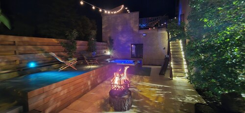 Maison a la montagne avec studio yoga, sauna, jacuzzi, terrain petanque