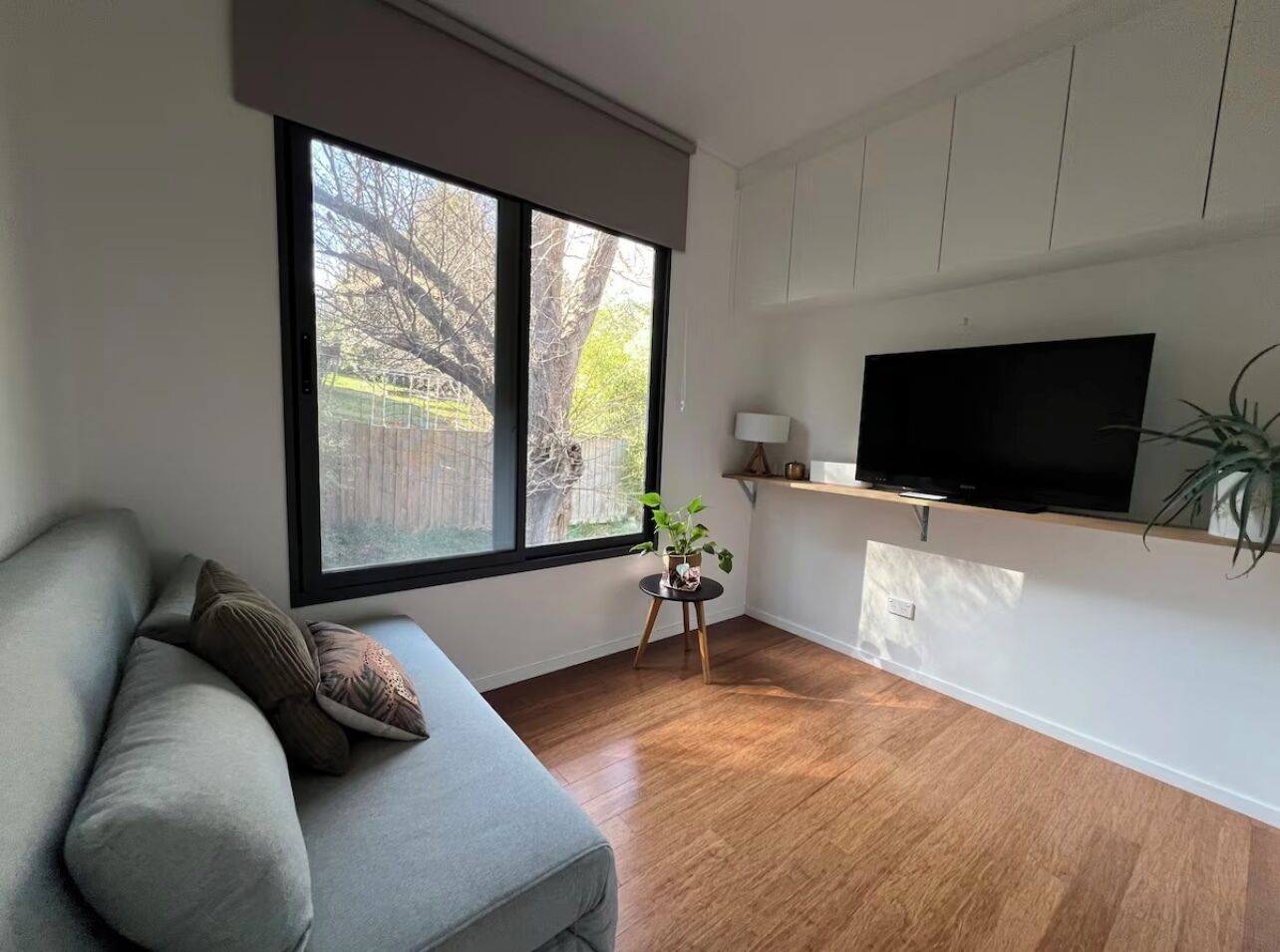Smart TV, books, stereo