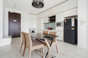 Familienapartment, Stadtblick | Speisen
