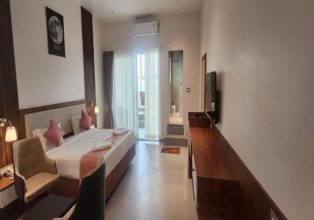 Habitación doble Deluxe, balcón, vista a la ciudad | Wifi gratis 