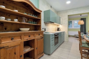 Coffee/tea maker, fridge, oven, stovetop - Spacious Apartment for 8 People | Workspace (Sopot)