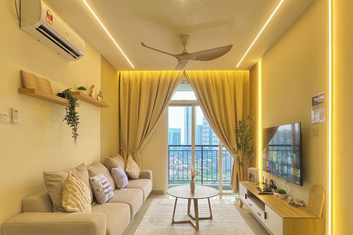 Apartament Deluxe, 2 dormitoris, vistes a la ciutat | Sala d'estar