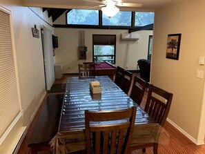 Dining - Spacious Poconos Cabin for Families and Groups with Lake Access and Activities in Coolbaugh Township, PA (Tobyhanna)