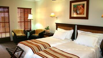 Deluxe Double or Twin Room, Patio, Garden View | In-room safe, iron/ironing board, free WiFi