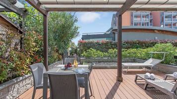 Familienapartment, 1 Schlafzimmer, Balkon, Meerseite (Mediterranea 36 in Savona) | Dachterrasse