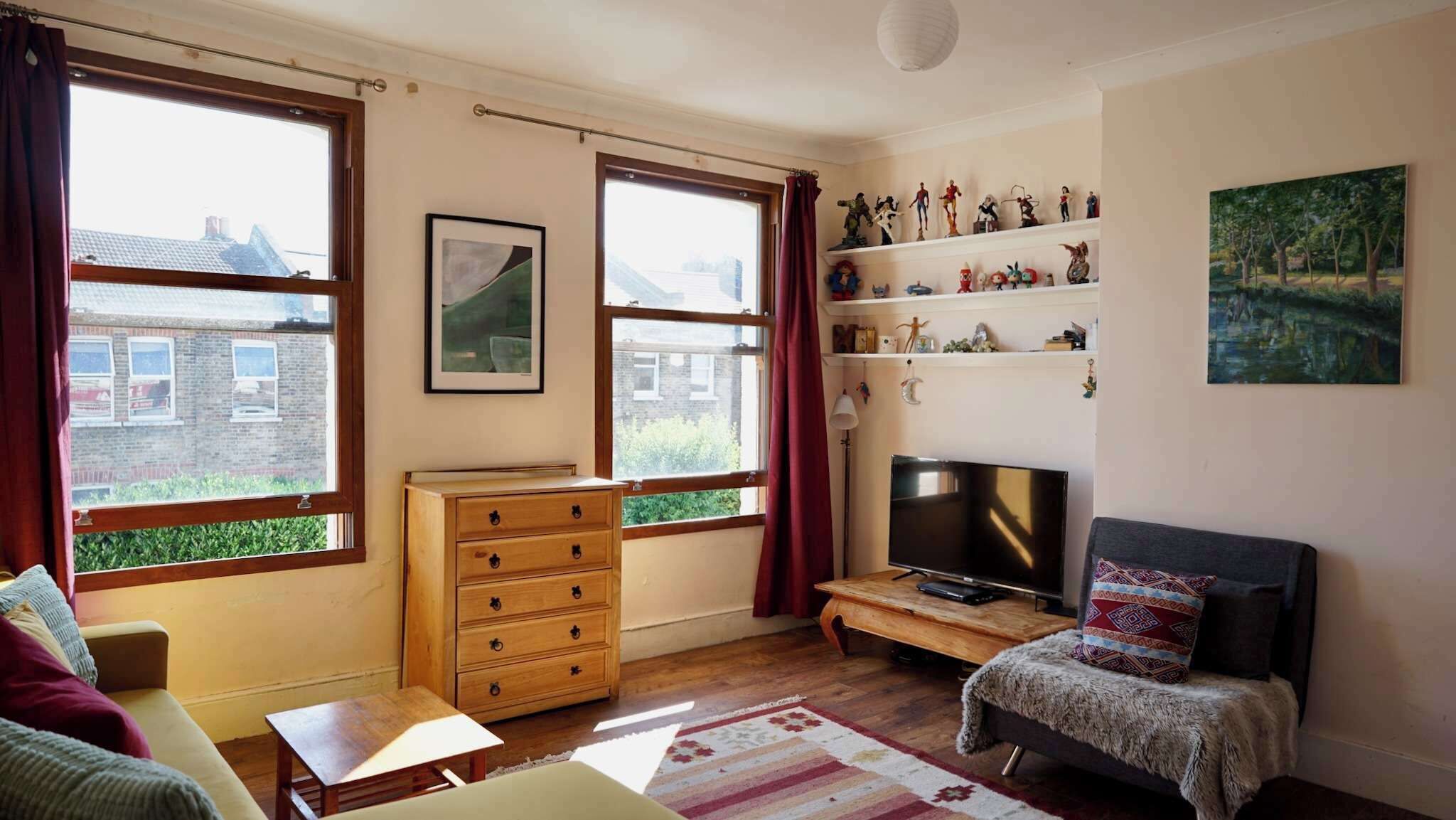 TV, DVD player, stereo